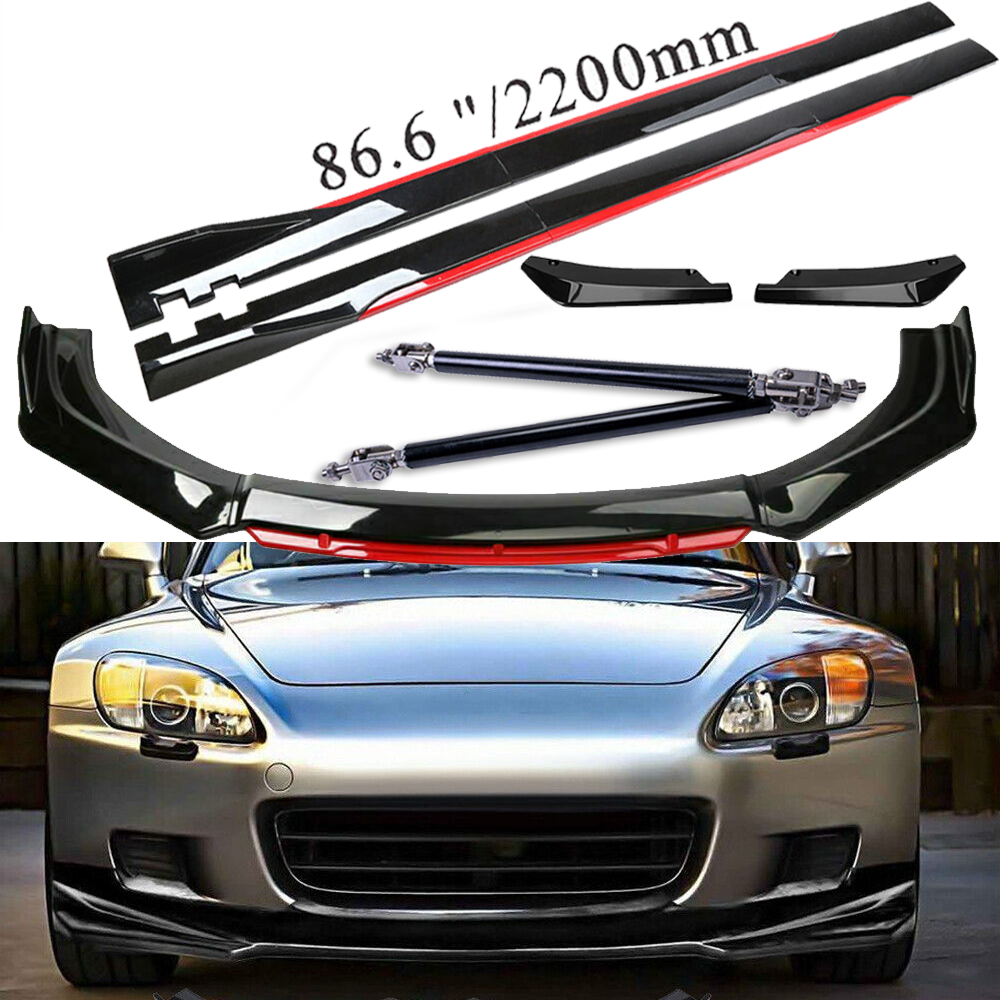 For Honda S2000 Front Bumper Lip Spoiler Splitter /Side /Skirt Body