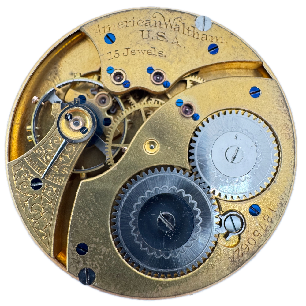 Antique 1912 Waltham 15 Jewel Hunter Pocket Watch Movement 14s 418