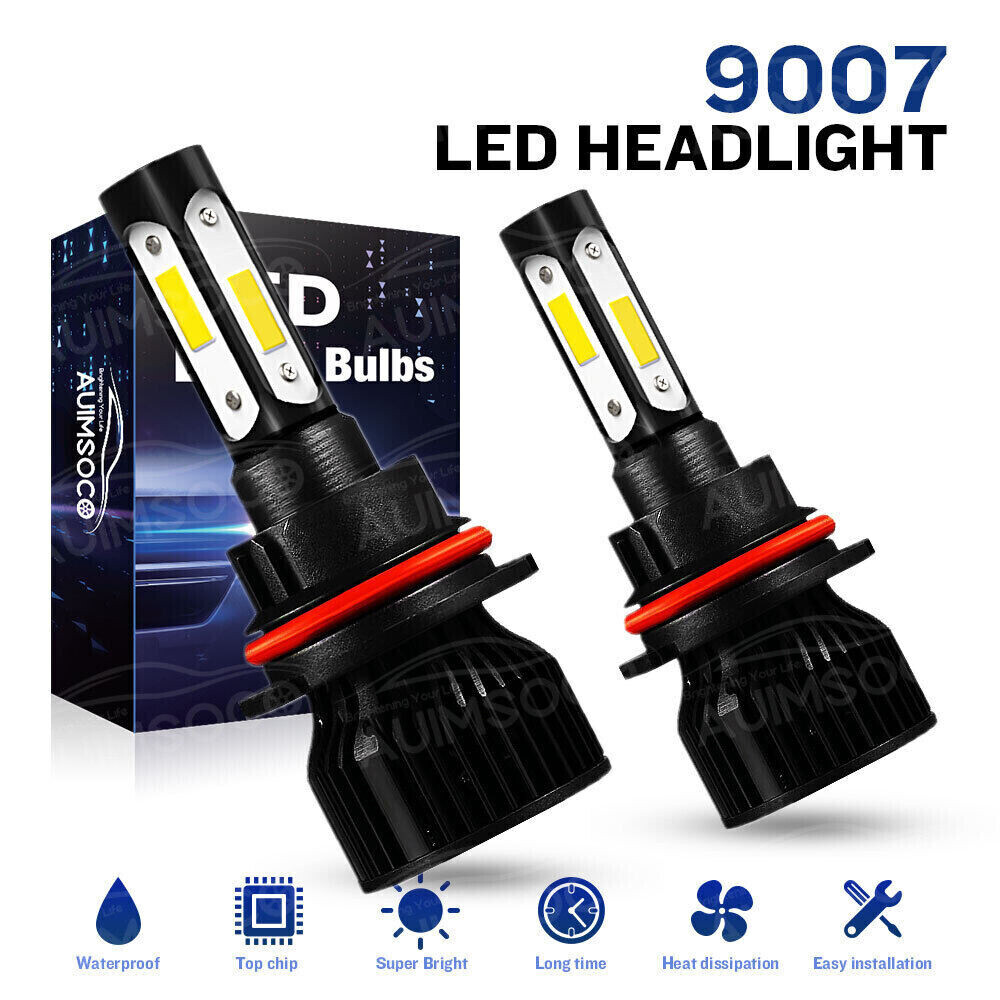 2x 9007/9004 LED Headlight Bulb High/Low Beam FOR 1992-2003 Mack RD 600,688,690S
