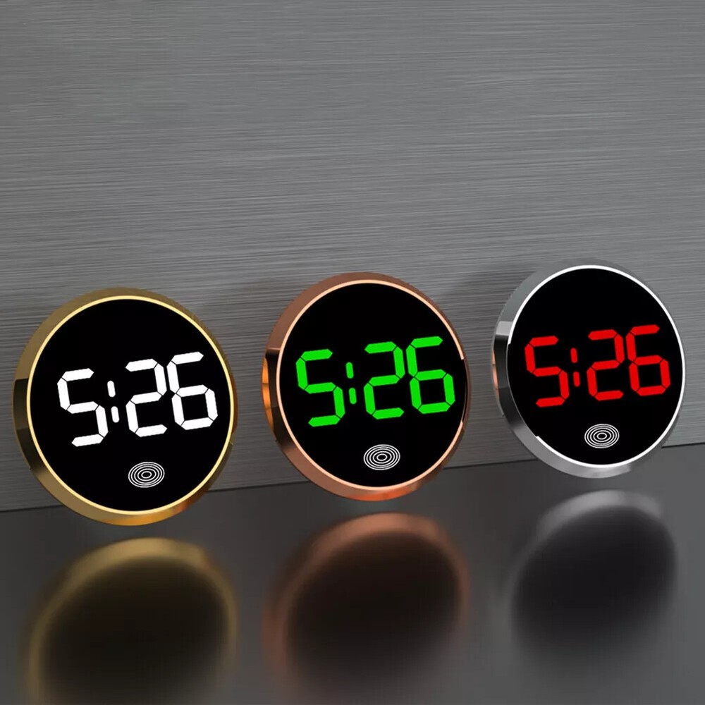 Car Interior Accessories LED Digital Clock Auto Dash Stick-On Clock Universal