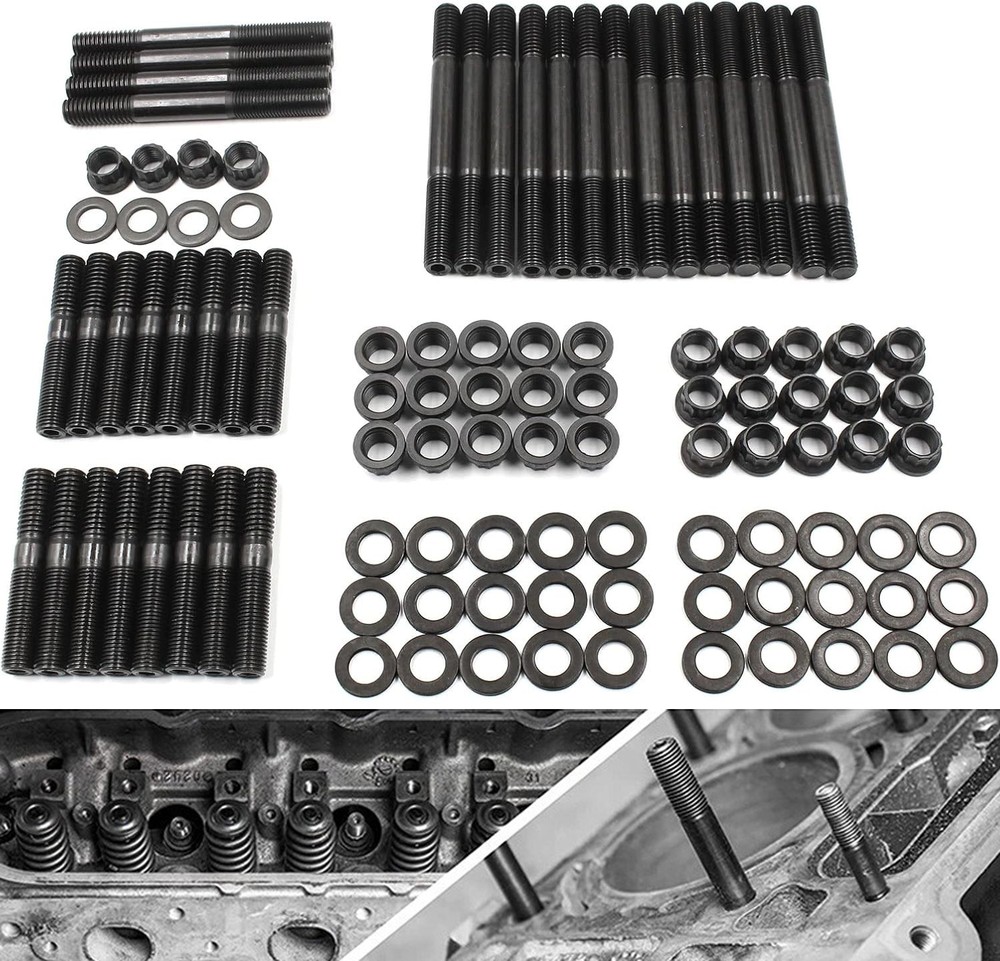 PCE279.1001 Cylinder Head Stud Kit For Small Block Chevy SBC 265 267 283 302 350