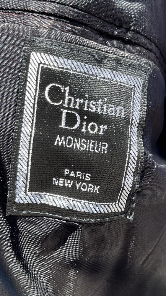 Christian Dior Monsieur Grey Pinstripe Business Blazer for Men Size 44