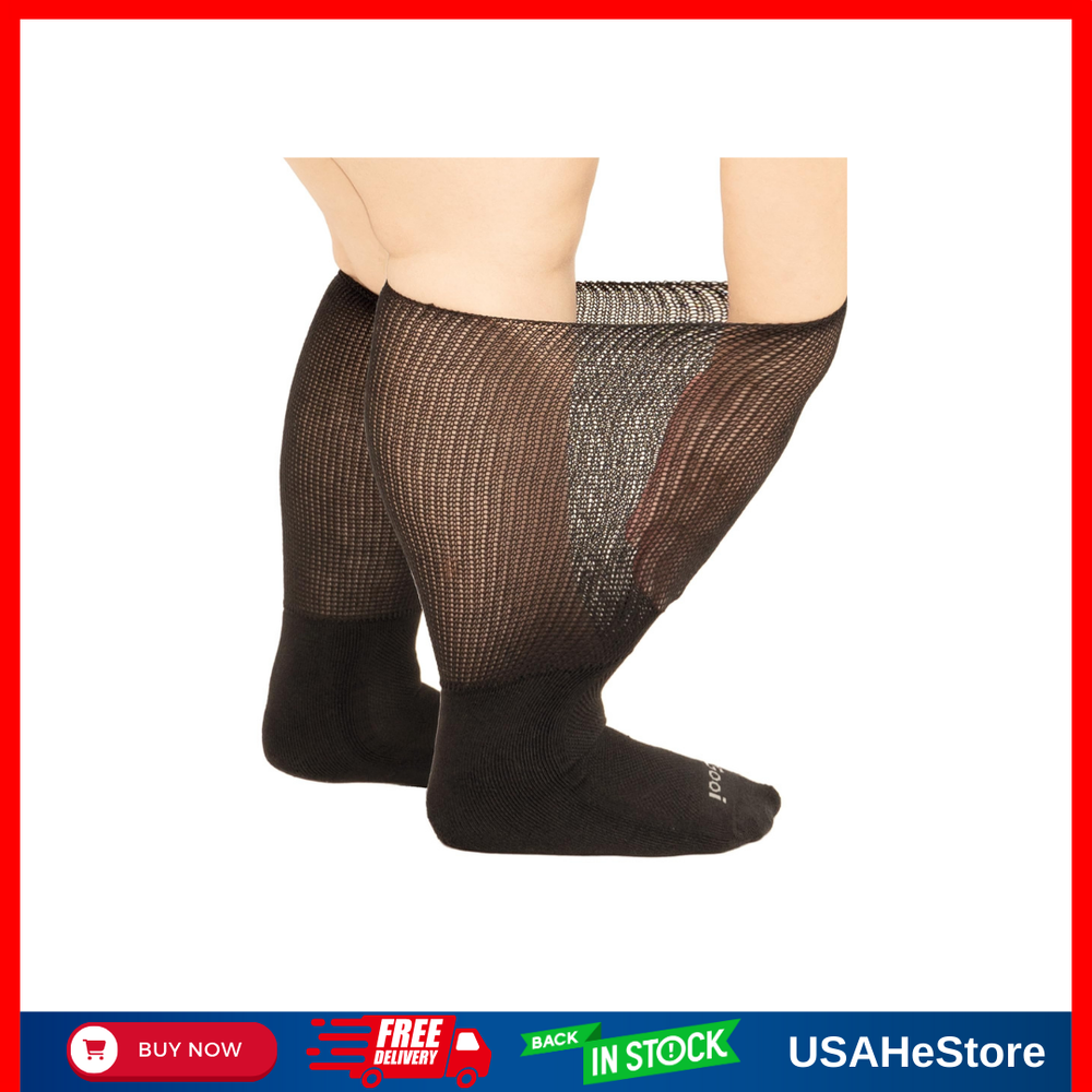 Comfortable Extra Wide Socks: Perfect for Swollen Feet, Seniors & Diabetic Needs