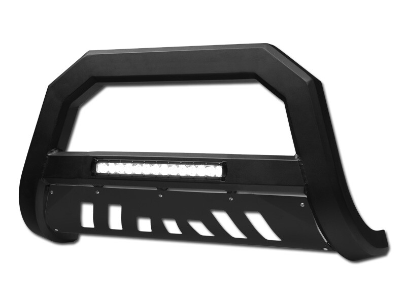 DEFECTIVE FOR 10-23 TOYOTA 4RUNNER AVT ALUMINUM LED BULL BAR GUARD MATTE BLK D5