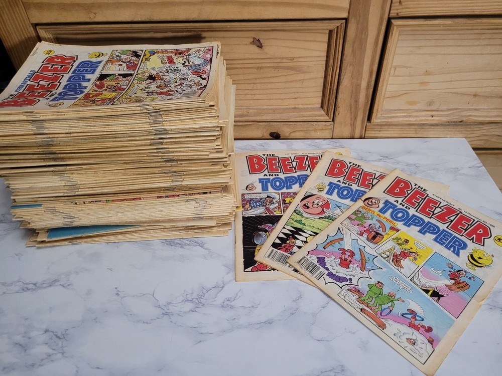 Beezer & Topper UK Comics - Editions 11-153 -Nearly Complete Set - Paper Cartoon