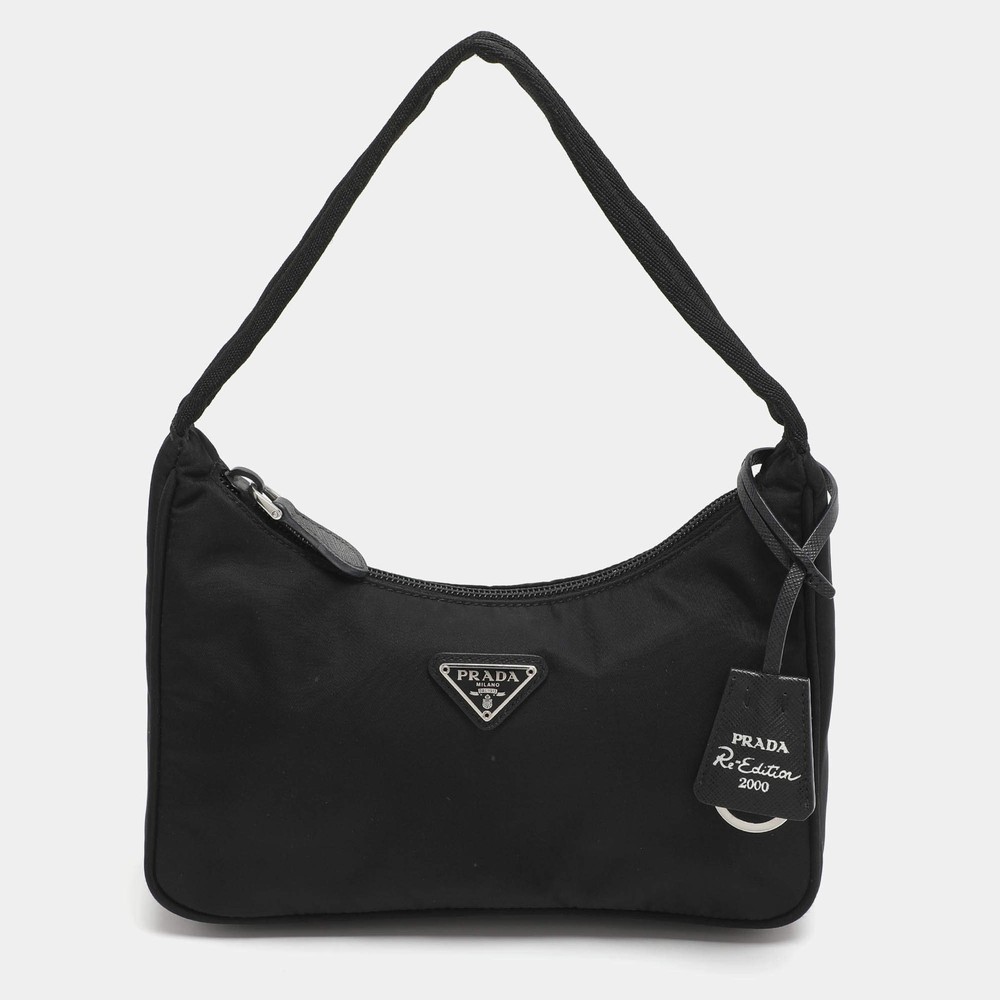 Prada ReEdition 2000 Black Nylon Shoulder Bag