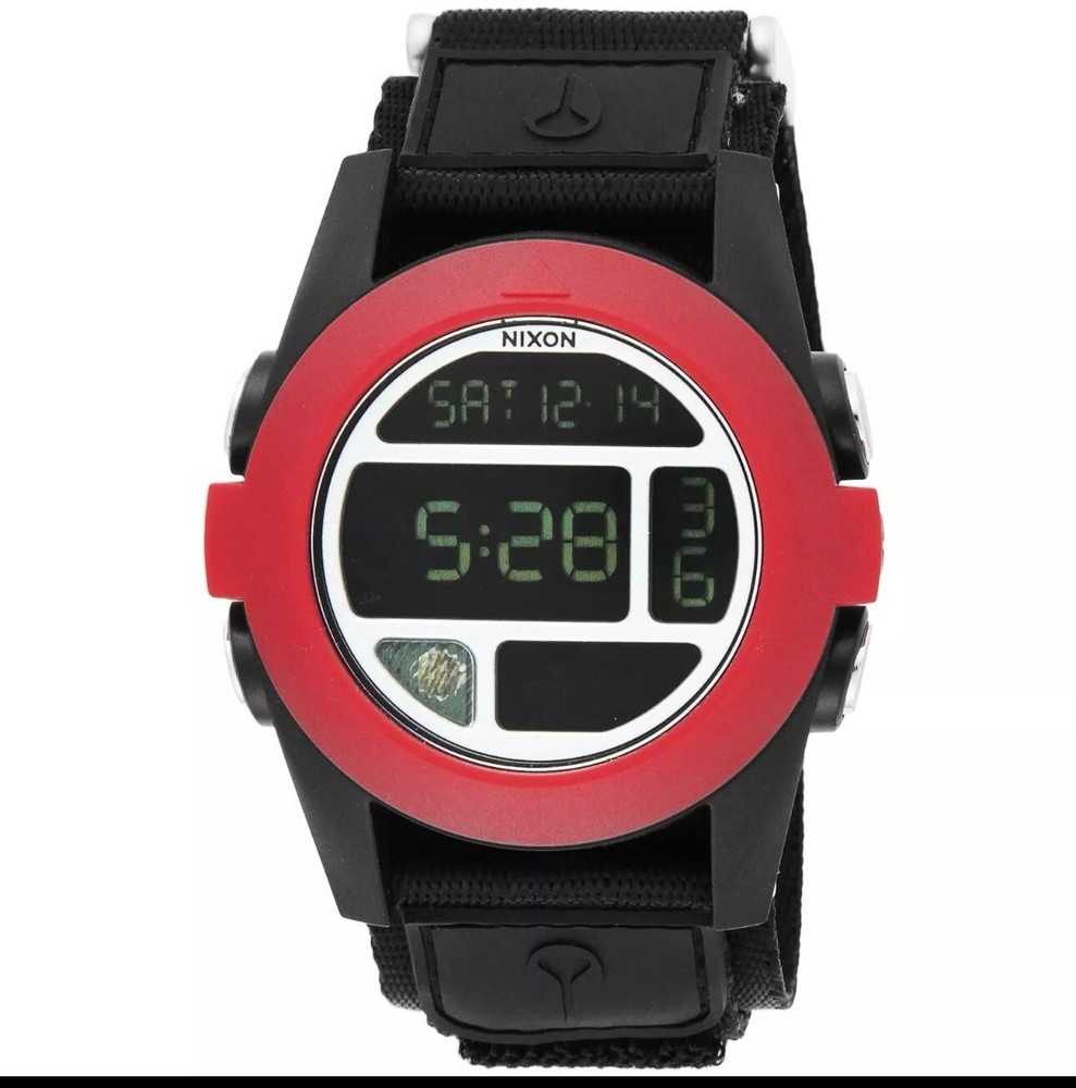 Nixon Baja Men's Red Digital Watch 100m Water Resistant