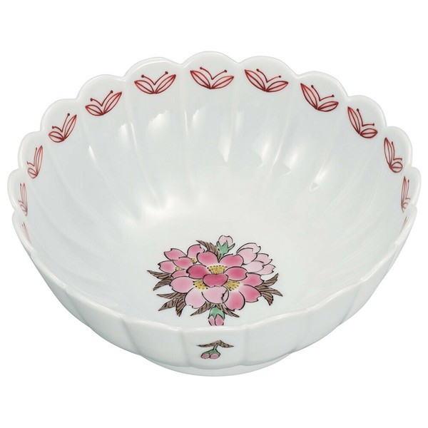 Kutani Ware Japanese Porcelain Bowl 8-inch – White Beaded Clematis  Japan Tomo