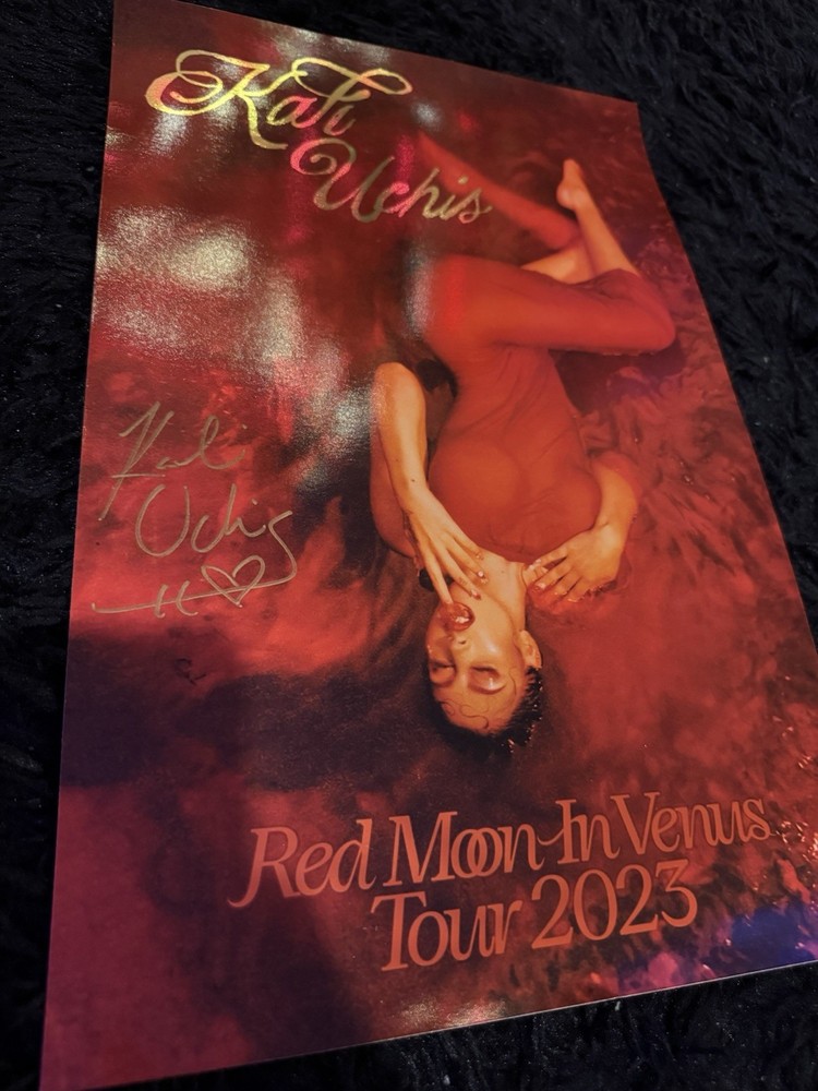 Kali Uchis Signed Red Moon In Venus Tour 2023 VIP Poster
