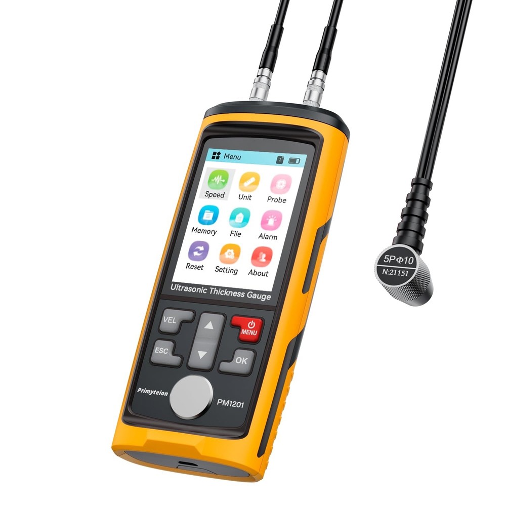 (PM1301D) Digital Ultrasonic Thickness Gauge Tester, Range 0.039 to 11.811 Inch