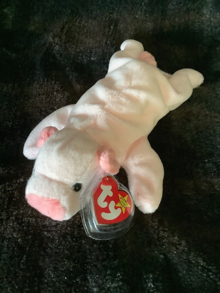 TY Squealer 1 of a Kind Distinctive Dual Tush Tags Museum Grade Rarities MwmtMq