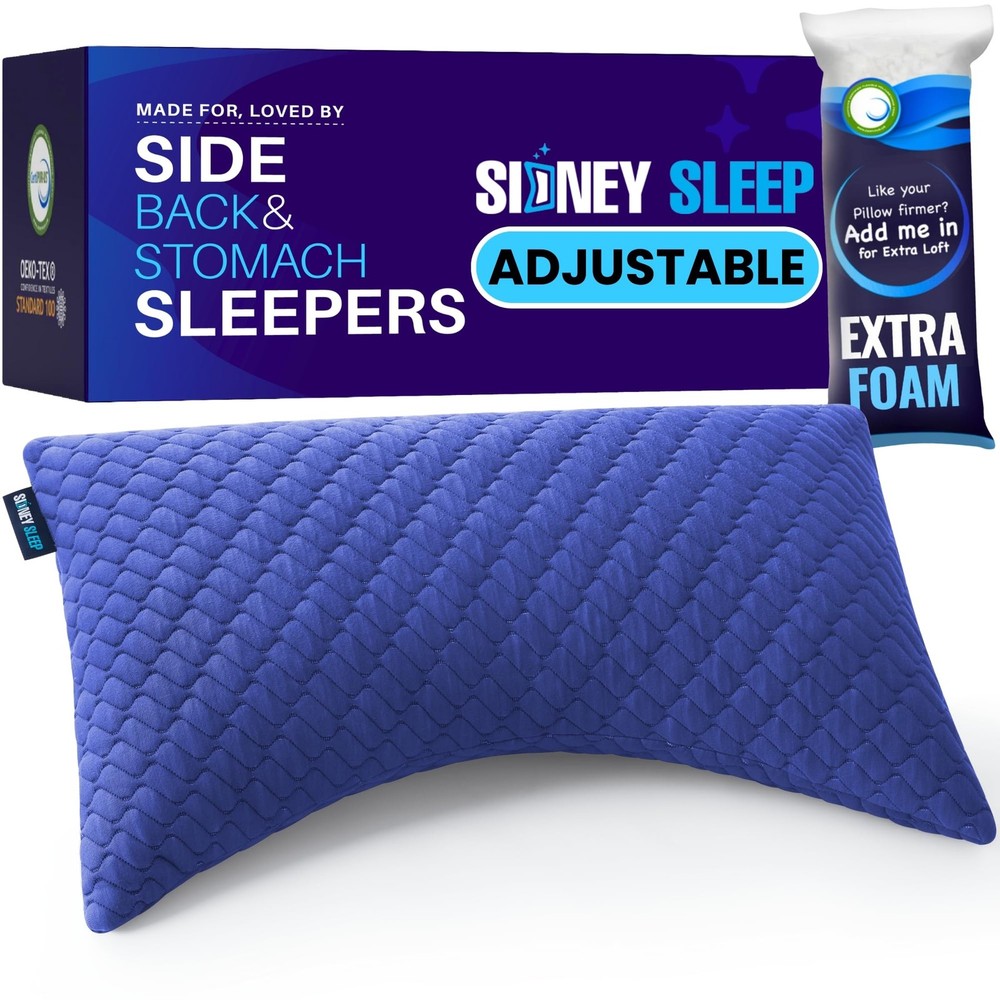 Pillow for Side and Back Sleepers - Comfort for Neck and Shoulder Pain - Adju...