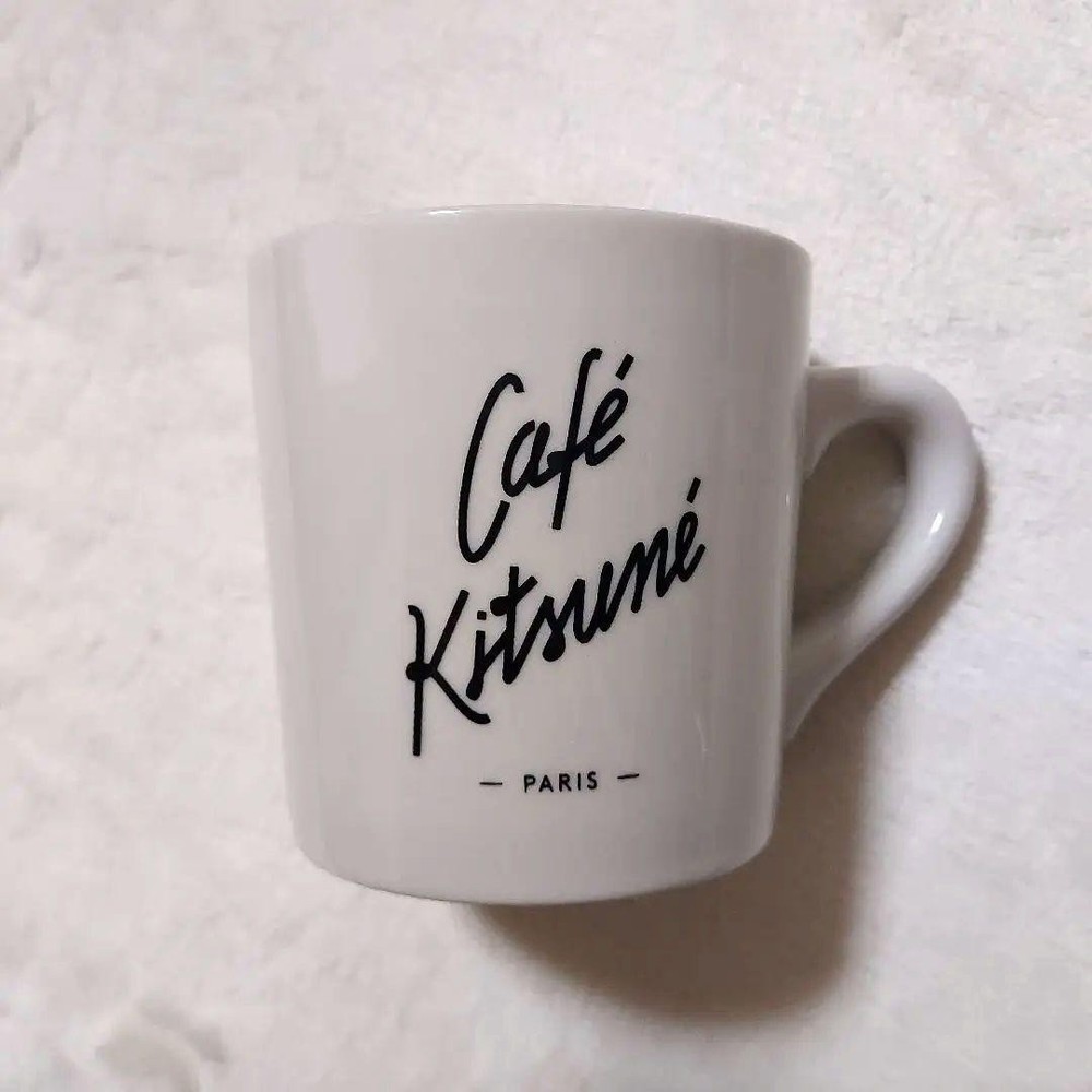 Kyoto Fox Cafe White Mug - Limited Edition Japanese Ceramic Cup