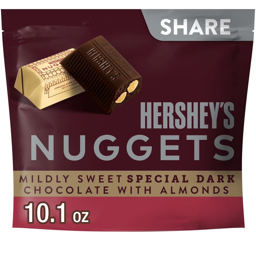 Hershey's Nuggets SPECIAL DARK Chocolate with Almonds Candy Share Pack 10.1 oz.
