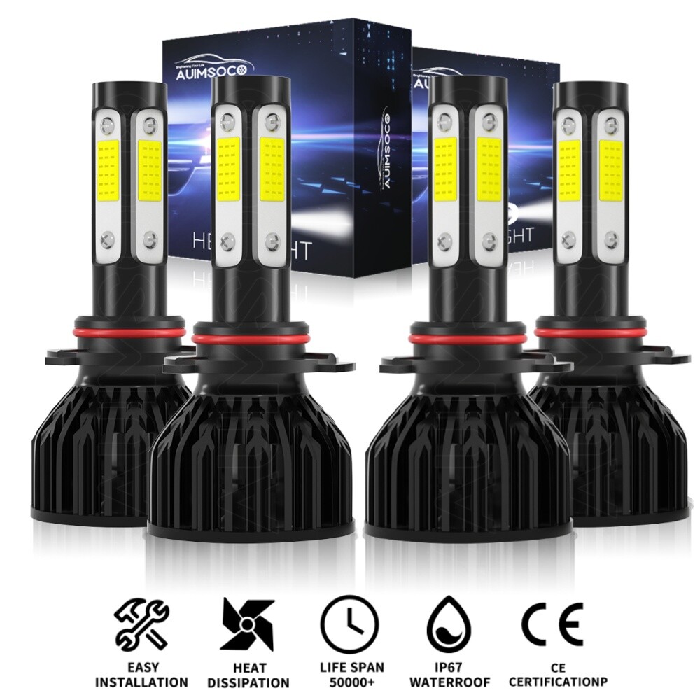 LED Headlights Lights Bulbs High Low Beam Super White for Nissan Quest 2004-2009