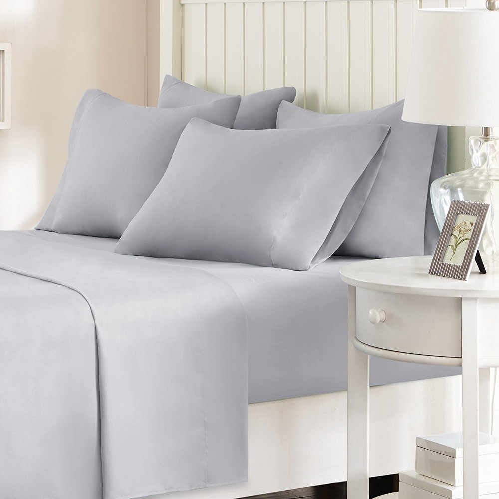 CS20-0121 Ultra Soft Hypoallergenic Microfiber 6 Piece Set, Wrinkle Fade Resi...