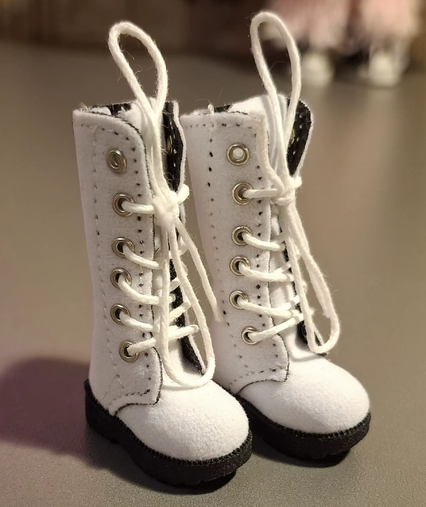 High Quality Boots for Blythe Doll Toy Casual Puppet White Shoes Size 3.2cm Toys