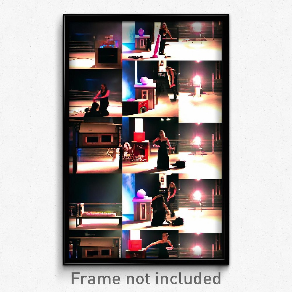 8-Bit Vibrating Cathouse Pixel Art Video Game Poster