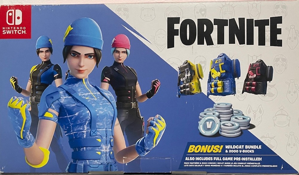 NINTENDO SWITCH FORTNITE WILDCAT BUNDLE (NO CODE) 2020.