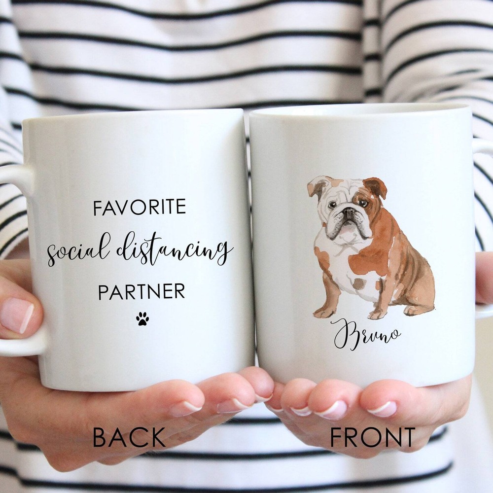 Social Distancing Favorite Partner  Personalized Coffee Mug With Your Favorite