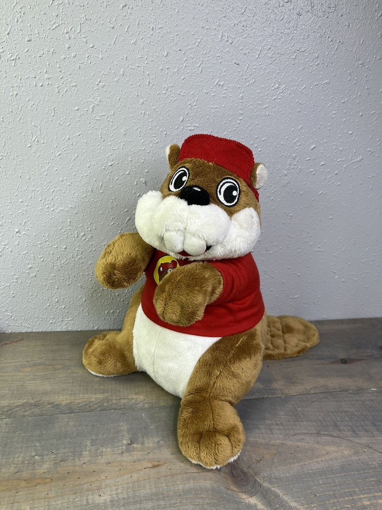 Buc-ees Beaver Mascot 10” Plush With Shirt Bucky Stuffed Animal Gas station