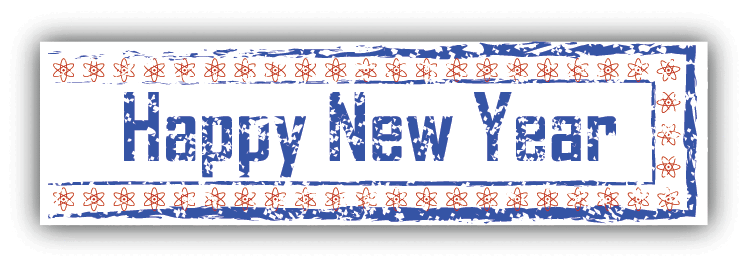 Happy New Year Grunge Festival Stamp Car Bumper Sticker Decal