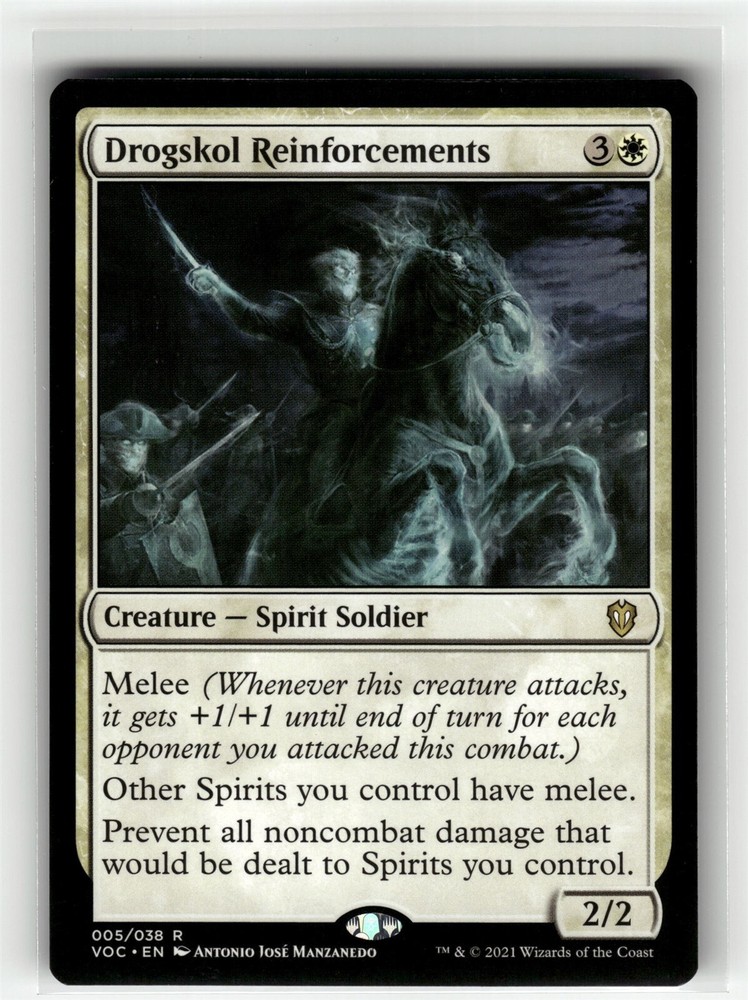 Drogsol Reinforcements Crimson Vow Commander #5 NM+ MTG VOC Card