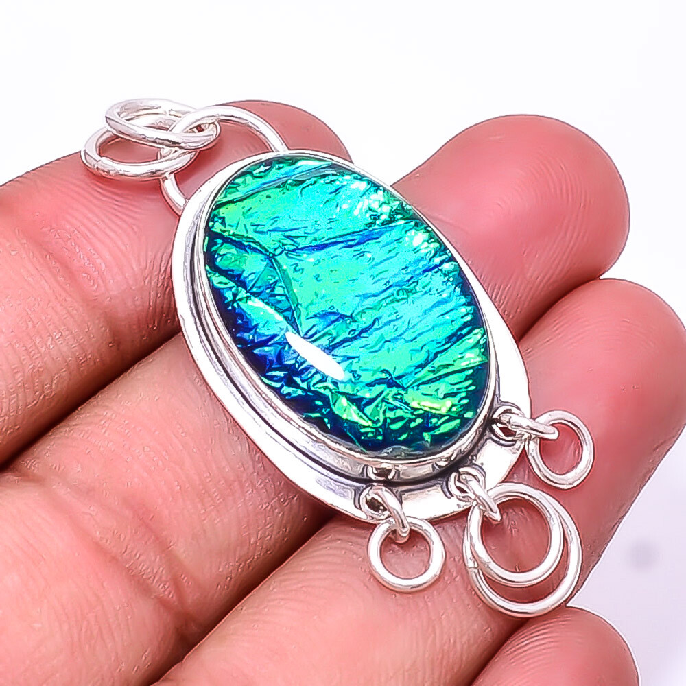 Triplet Opal Designer Handmade Gemstone 925 Sterling Silver Pendant 1.95