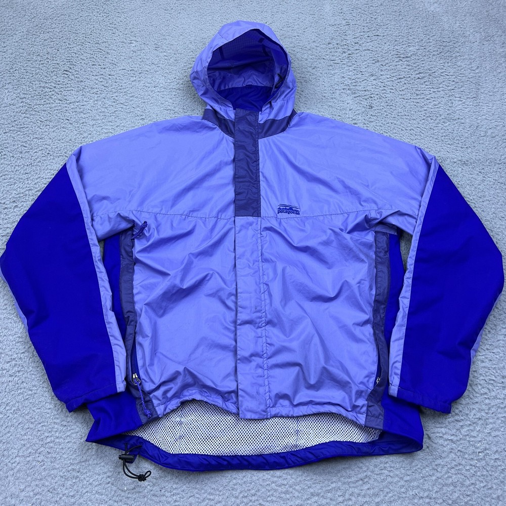 VTG Patagonia Stretch Electralight Jacket in Iolite Blue Mulberry Size Large Zip 24130