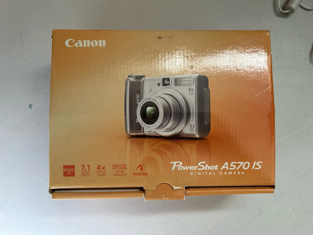 Canon PowerShot A570 IS Silver Digital Camera with Image Stabilization