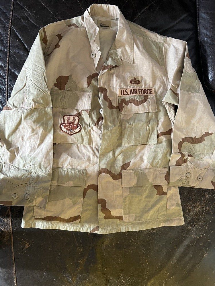 3 Color Desert Camo BDU Shirt Nyco Twill Genuine Issue USA Military