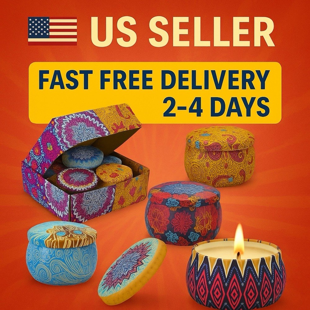 Scented Soy Wax Candle Gift Set for Women 4-Pack 4.4 Oz