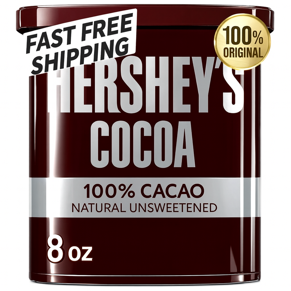 HERSHEY'S Natural Unsweetened Cocoa Powder Can 8 Oz