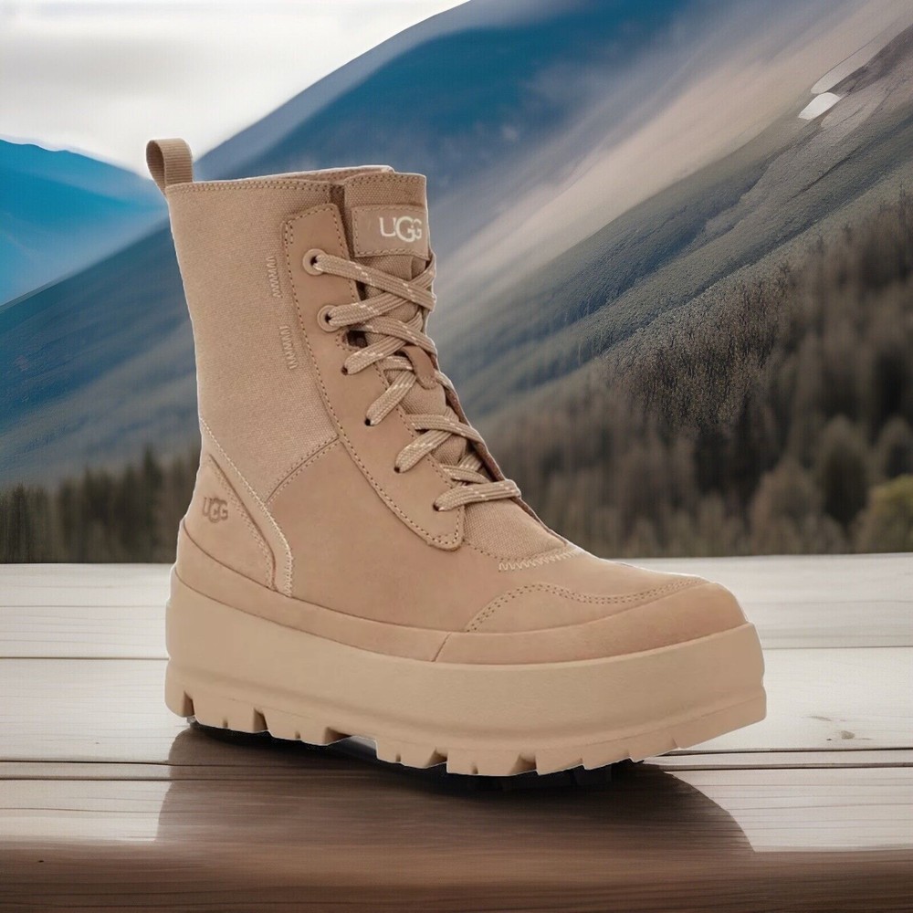 Ugg The Ugg Lug Waterproof Sneaker Boots Sand MSRP$145. Size 9.5