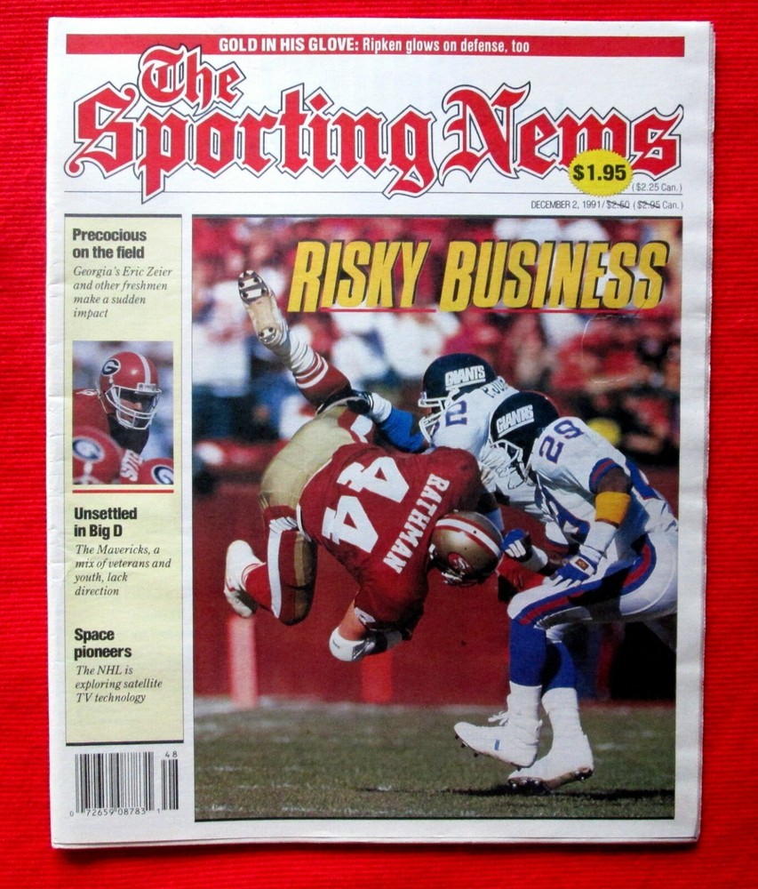 The Sporting News Weekly December 2 1991 Cover: San Francisco 49ers aahbc1