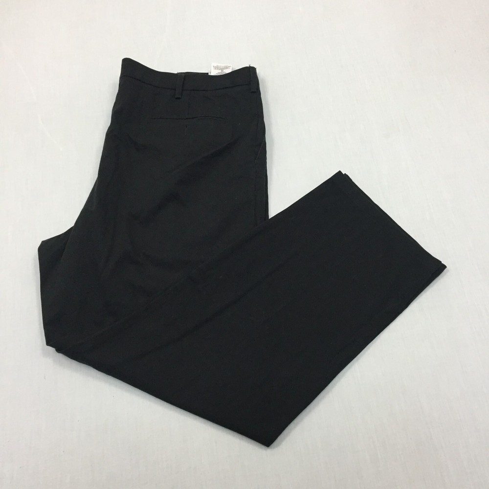 Dockers Chino Trousers Cotton Pants Straight Fit Mens Size 42W 32L Black