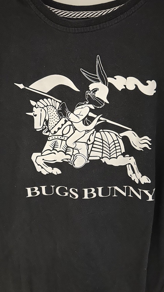 Bugs Bunny Loony Tunes Black & White T-Shirt Large
