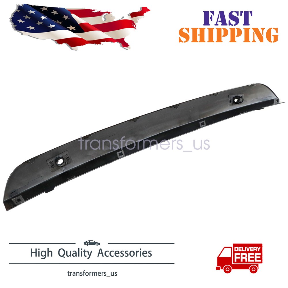 FOR 2017-2021 JEEP GRAND CHEROKEE FRONT BUMPER FASCIA APPLIQUE BLACK 6JW97DX8AB