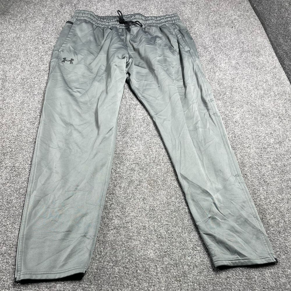 Under Armour Mens Gray Athletic Sweatpants with Drawstring for Workout Casual Joggers