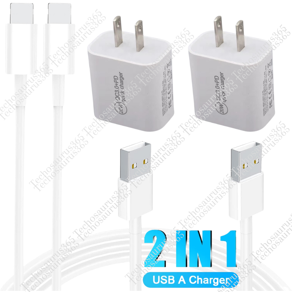 20W Fast Charger QC 3.0 PD USB Adapter for iPhone 14 13 12 11
