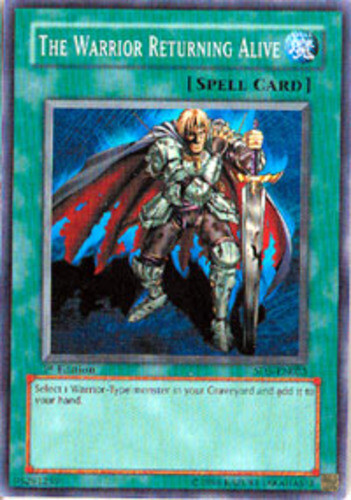 The Warrior Returning Alive - SD5-EN025 - Common - 1st Edition x3 - Lightly Play