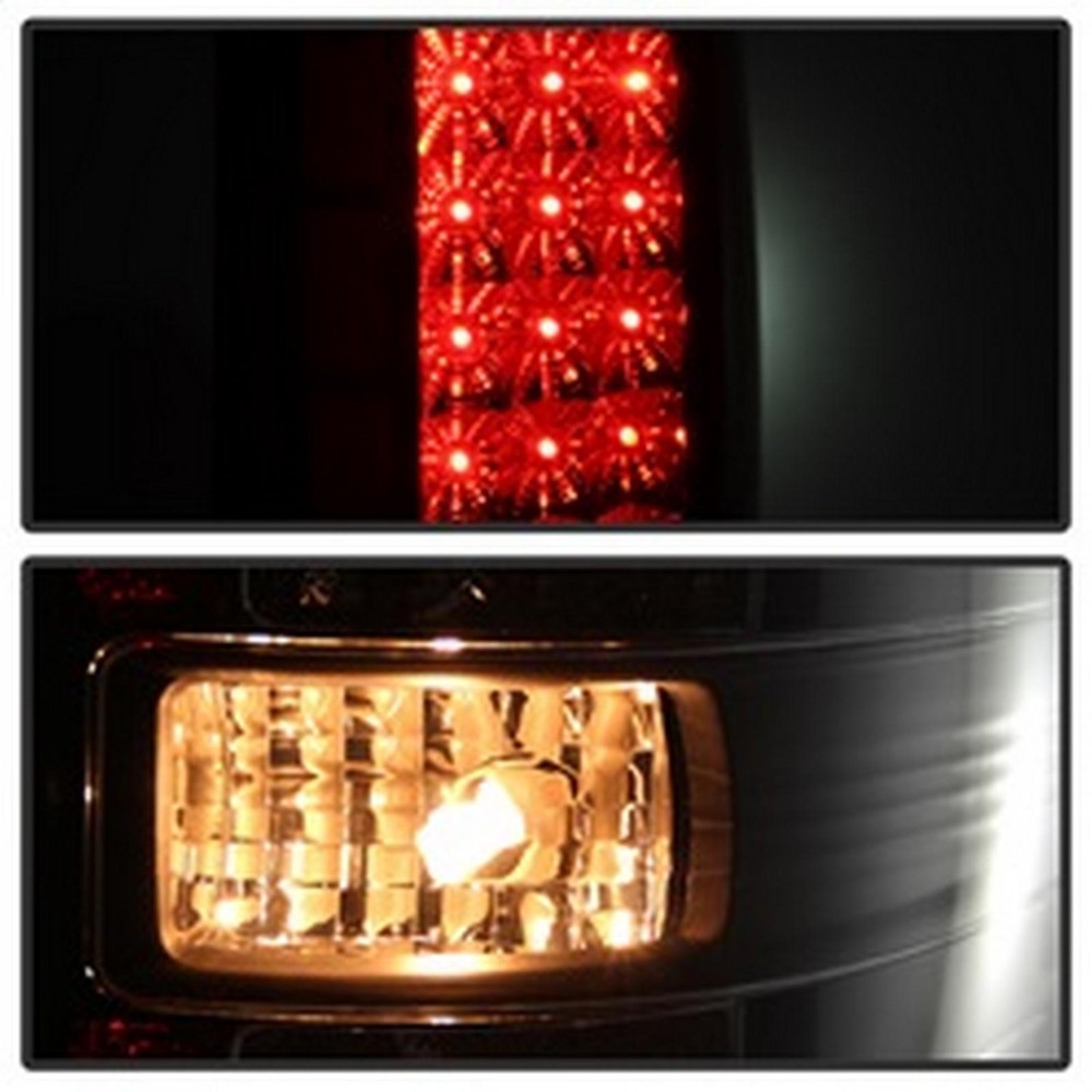 Spyder Tail Light Set - LED Tail Lights - Black Smoke