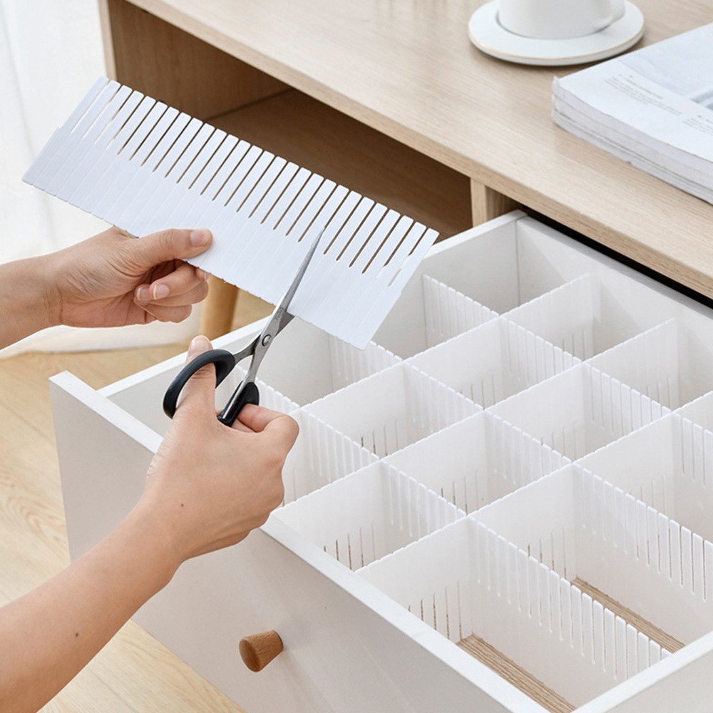 10 Pcs Divider Storage Drawer Separators Organizer Baby Drawers Dividers Home