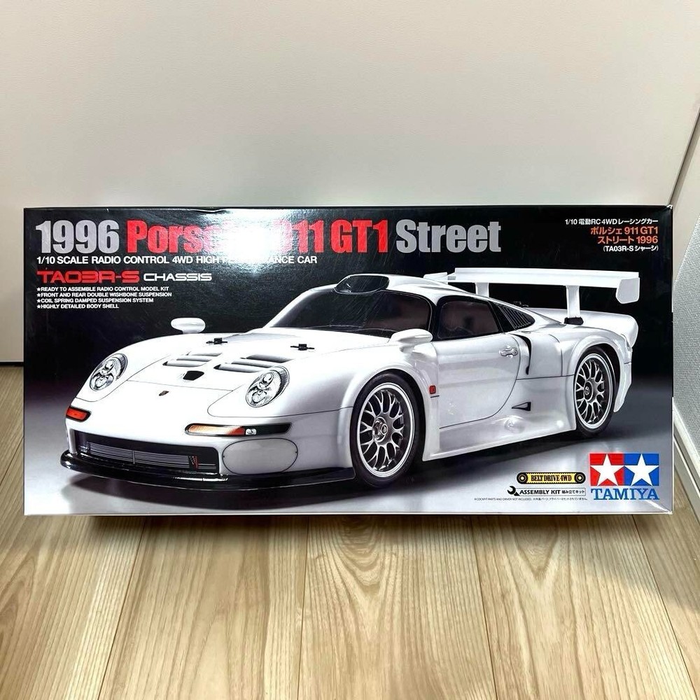 Tamiya TA03R-S 1996 Porsche 911 GT1 Street RC Car Kit