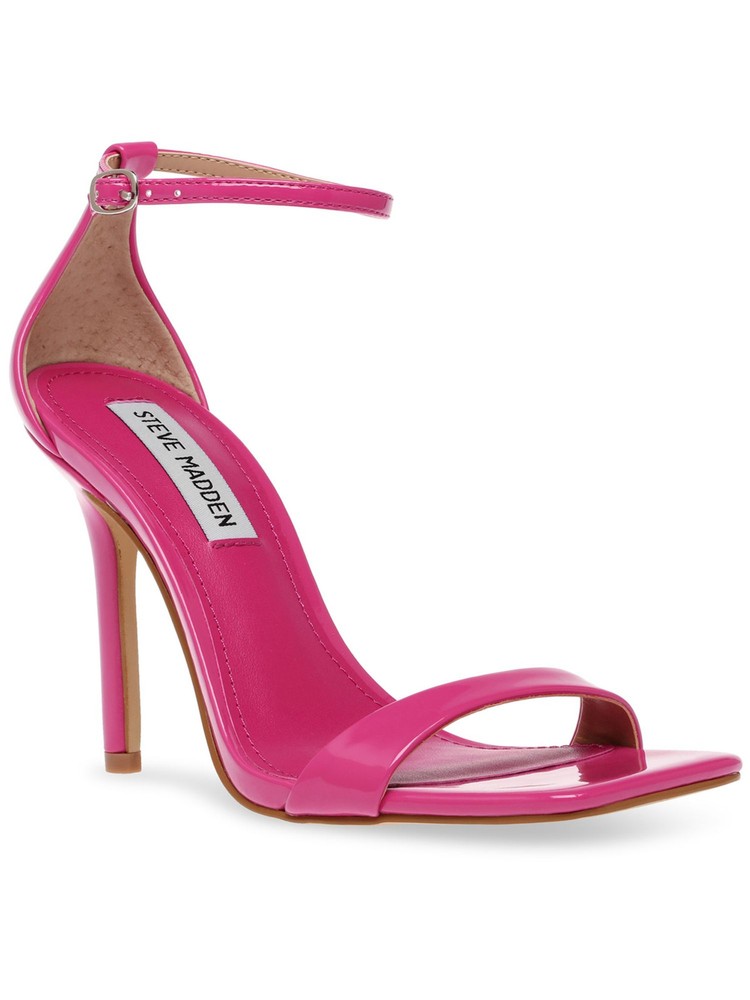 STEVE MADDEN Pink Spree Square Toe Stiletto Sandals for Women Size 9.5 M