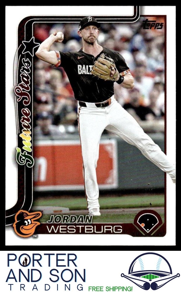 Jordan Westburg 2025 Topps Series 1 #142 Baltimore Orioles MLB Rookie Card