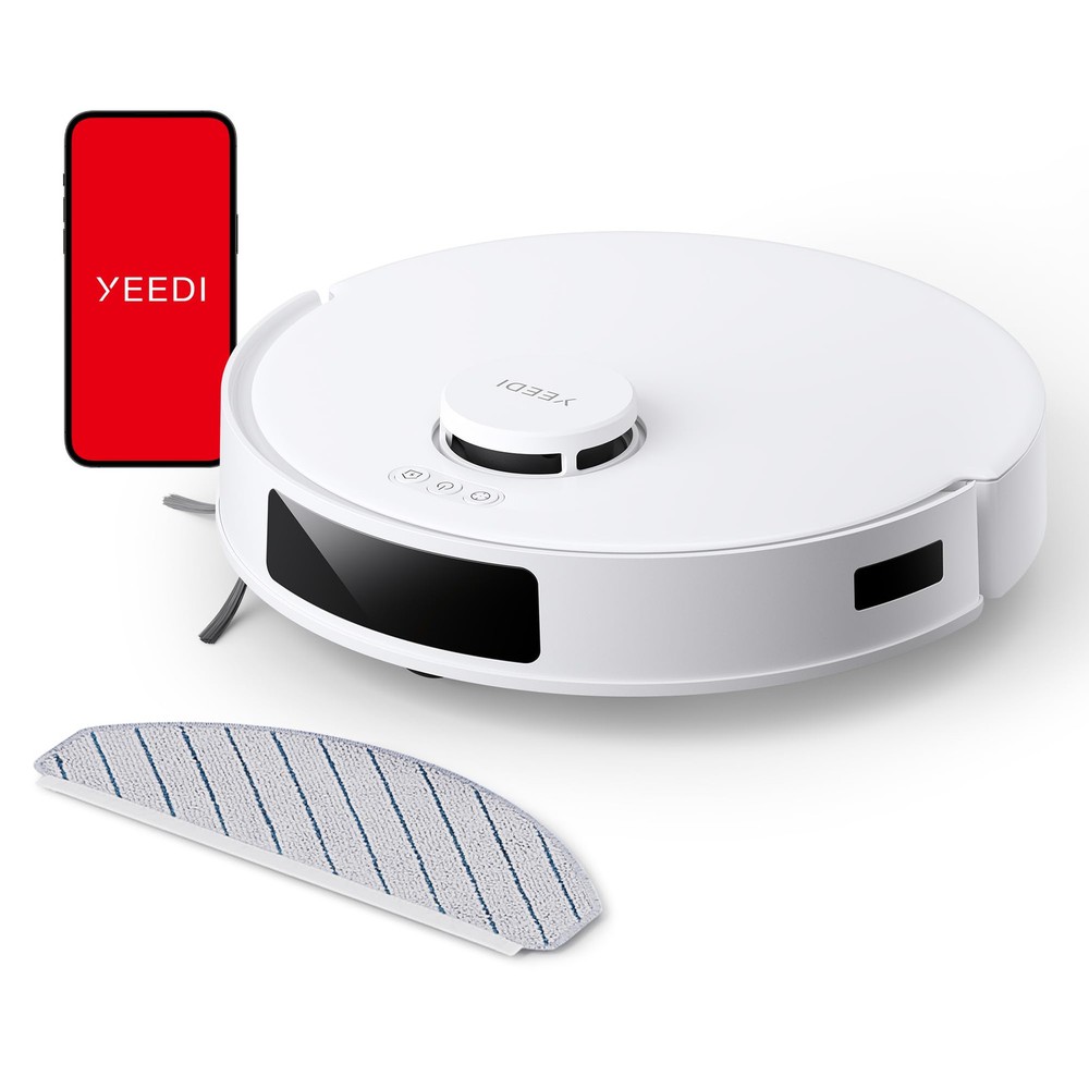 Yeedi C12 Robot Vacuum and Mop with 8000Pa Suction ZeroTangle Brush Technology