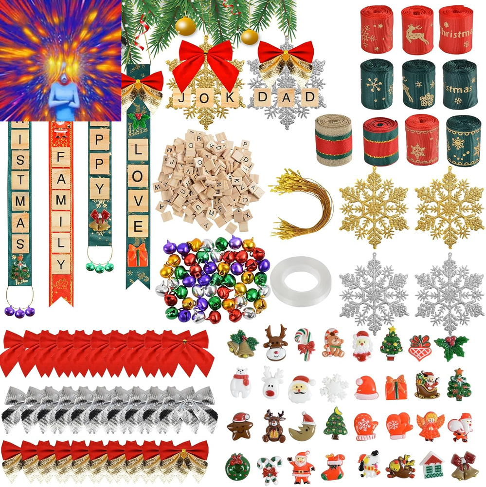 487 Pcs Christmas Ornaments DIY Christmas Tree Ornaments Christmas Arts and Craf