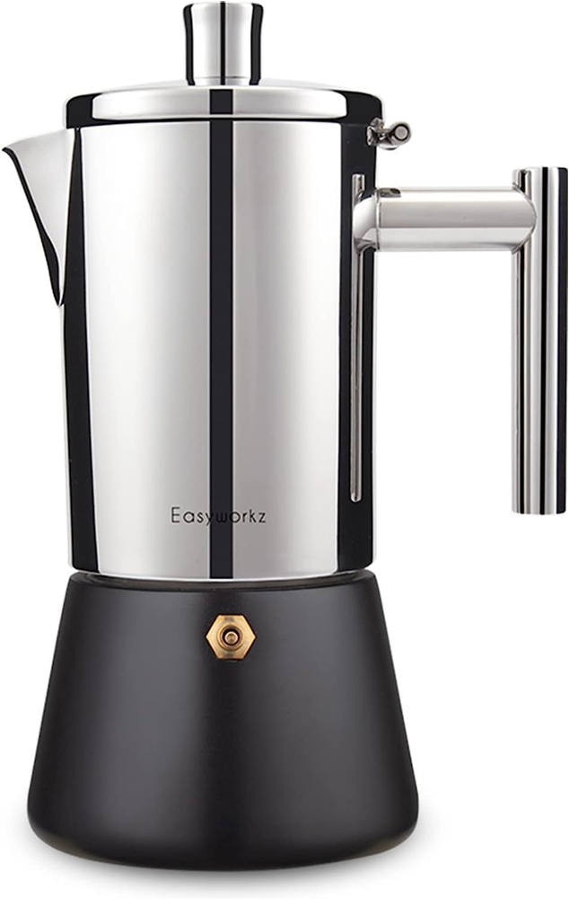 Diego 12-Cup Stainless Steel Stovetop Espresso Maker Italian Coffee Machine