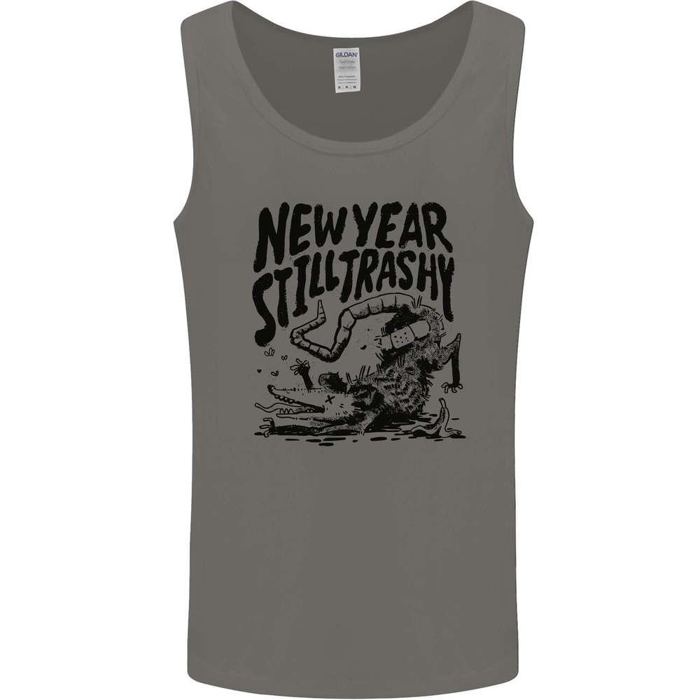 Happy New Year Still Trashy Possum Mens Vest Tank Top